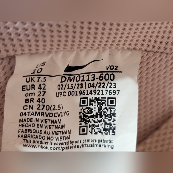 Nike Court Vision Alta Leather Platform Pink Women’s Size 10 Vintage 80's - Picture 9 of 9